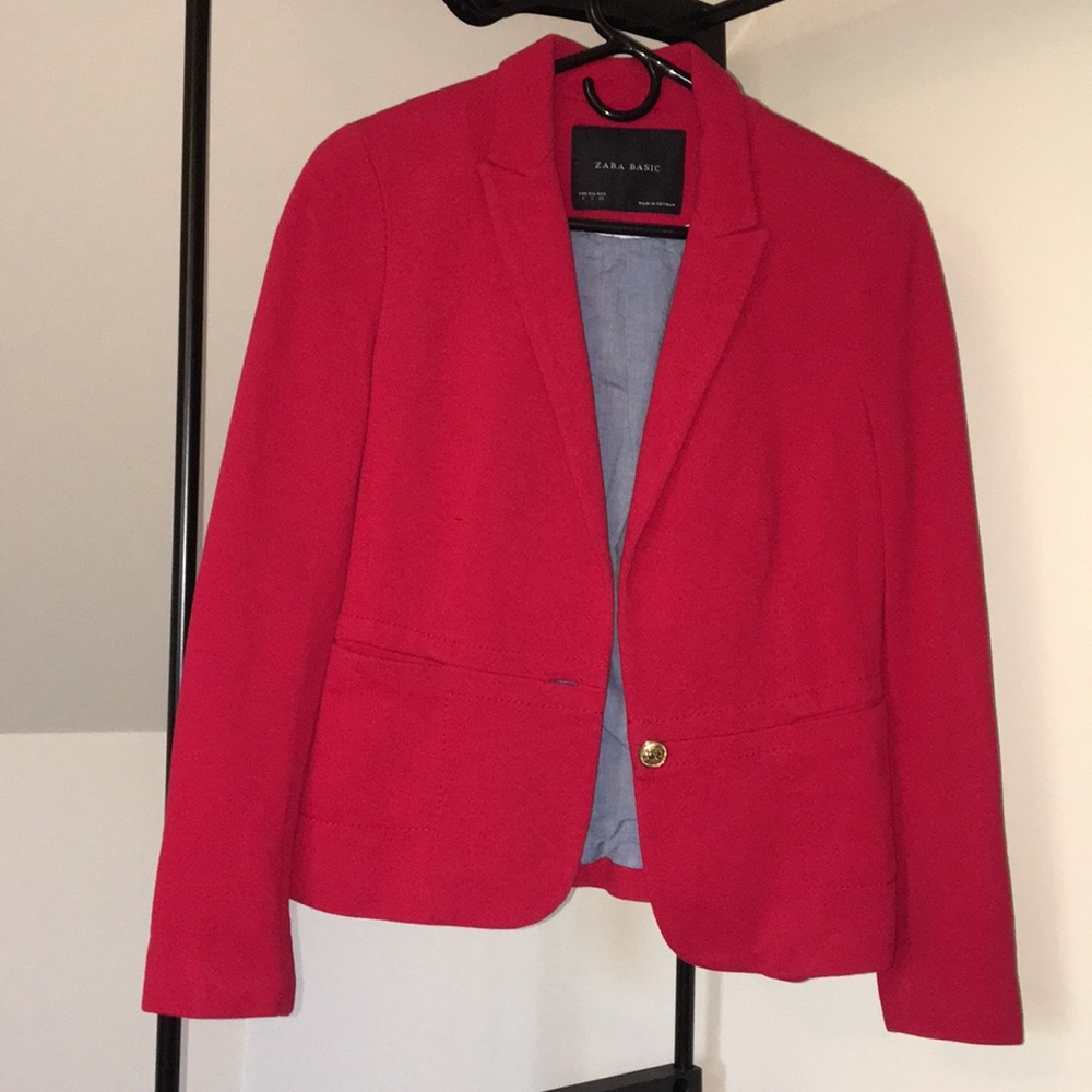 Red Zara Blazer